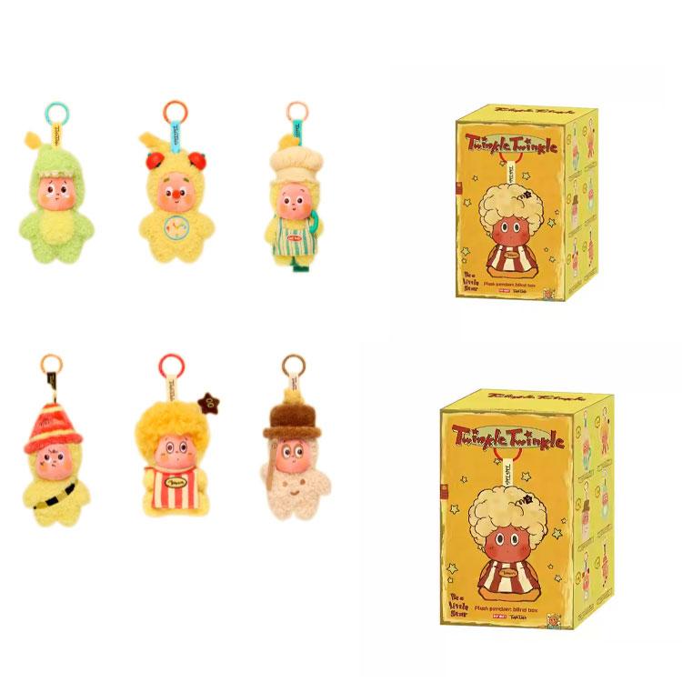 New POP MART 123! Star People Collection Plush Pendant Trendy Blind Box Products Single Mystery Box/Full Box 6 Pcs PPMT-2504-0015