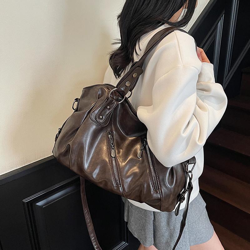 Yogodlns Fashionable Tote - Large Capacity Bag, Adjustable Strap, Compact Crossbody Purse, Stylish Everyday Wear