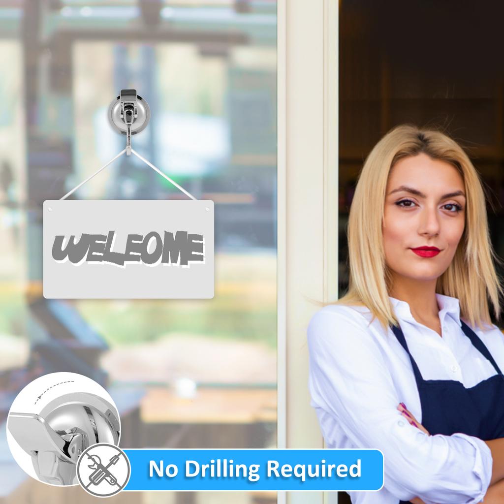 2/4Pcs Suction Cup Hook 15LB Super Suction Wall Hook No Drilling Vacuum Robe Clothes Towel Hook for Kitchen Bathroom Restroom