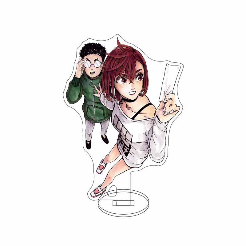 Anime Dandadan Cosplay Ayase Momo Takakura Ken Acrylic chain Stand Model 15cm Acrylic Stand Model Gifts For Fans Chain