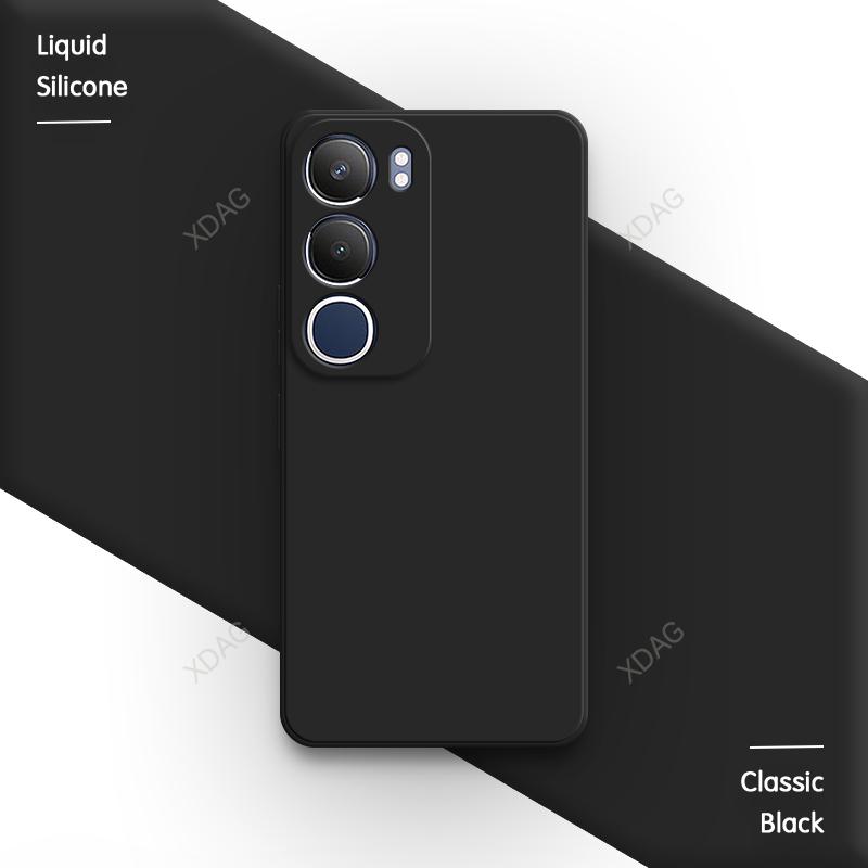 Basic Silicone Case Cover for VIVO Y19S 6.68" V2419 Funda Internal Flocking Original Lens Protection Soft Phone Back Shell Coque