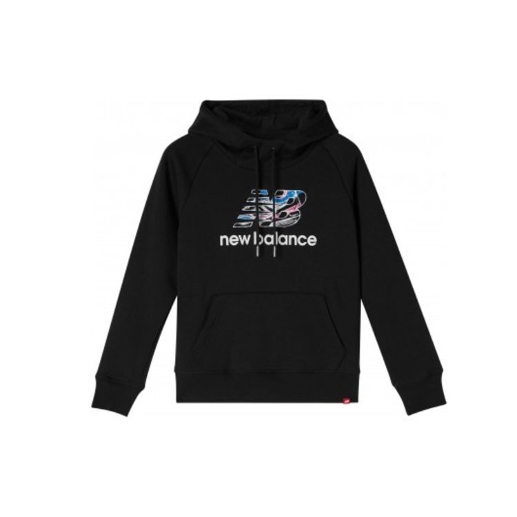 

Женская толстовка с капюшоном New Balance Creative с логотипом, черный AWT93580-BK