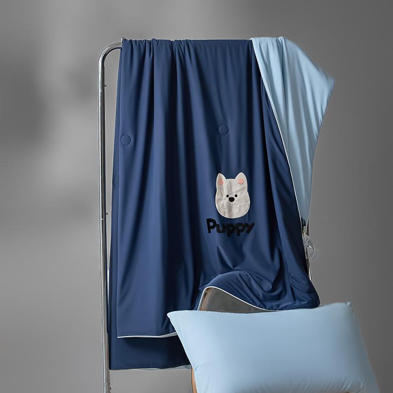New Cool Feeling Summer Blanket Breathable Cooling Air Conditioner Quilt Silky Touch Bare-Sleeping Comforter Single Double Duvet