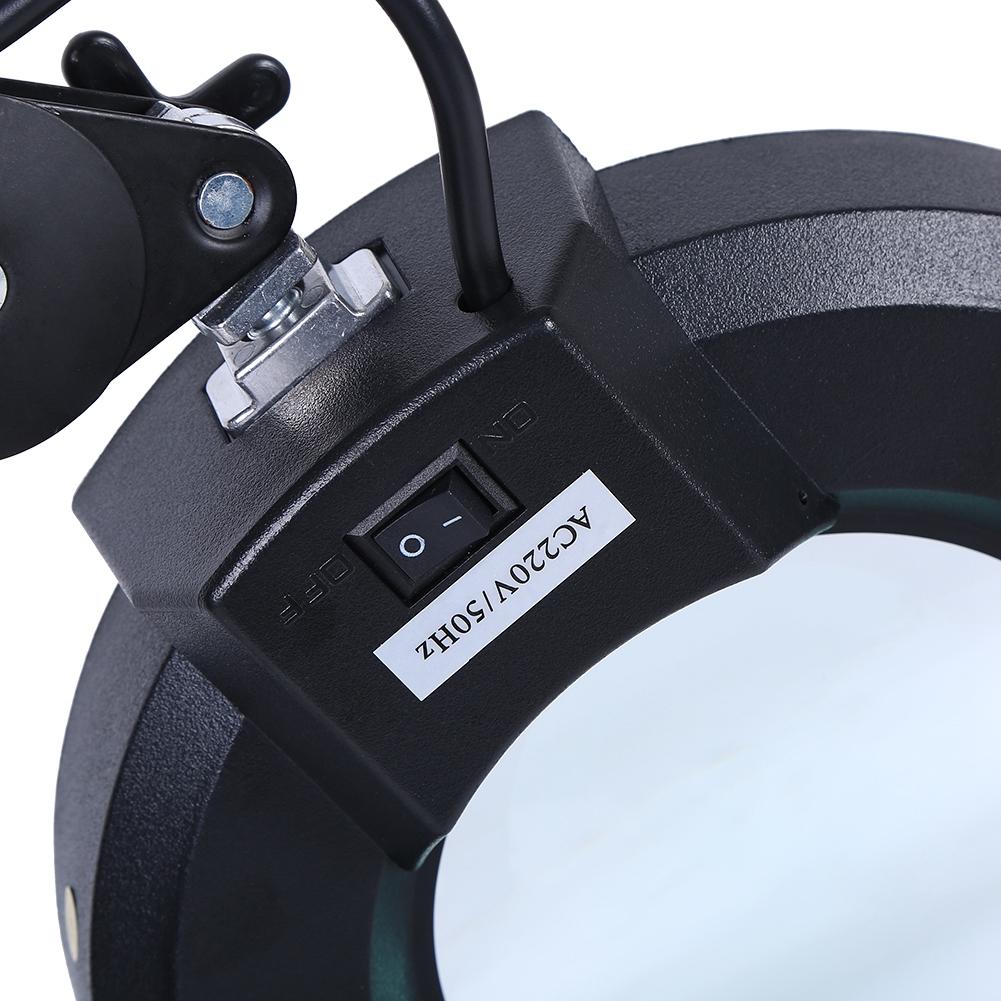 Piękno Kosmetyczne Tatuaż Manicure 5x Powiększające Podświetlane Biurko Lupa Światło Lampa Z Zaciskiem