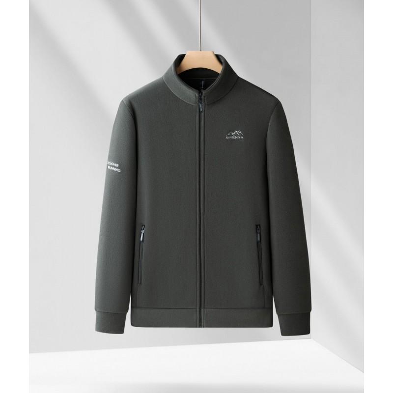 Mens Winter Fleece Jacket Thick Polar Lining Warm Outerwear Outdoor Sports Casual Wear