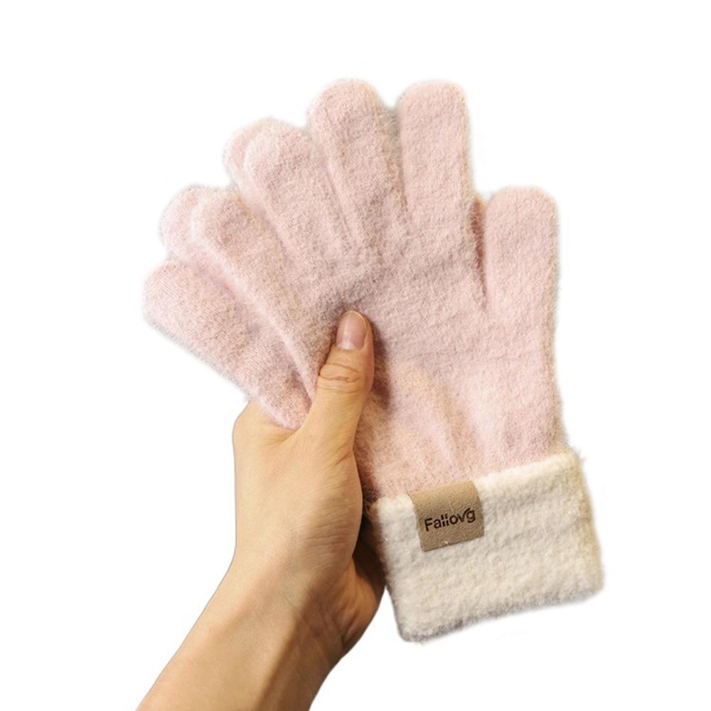 Thickened Winter Gloves Windproof Knitted Gloves Fashion Warm Gloves Women