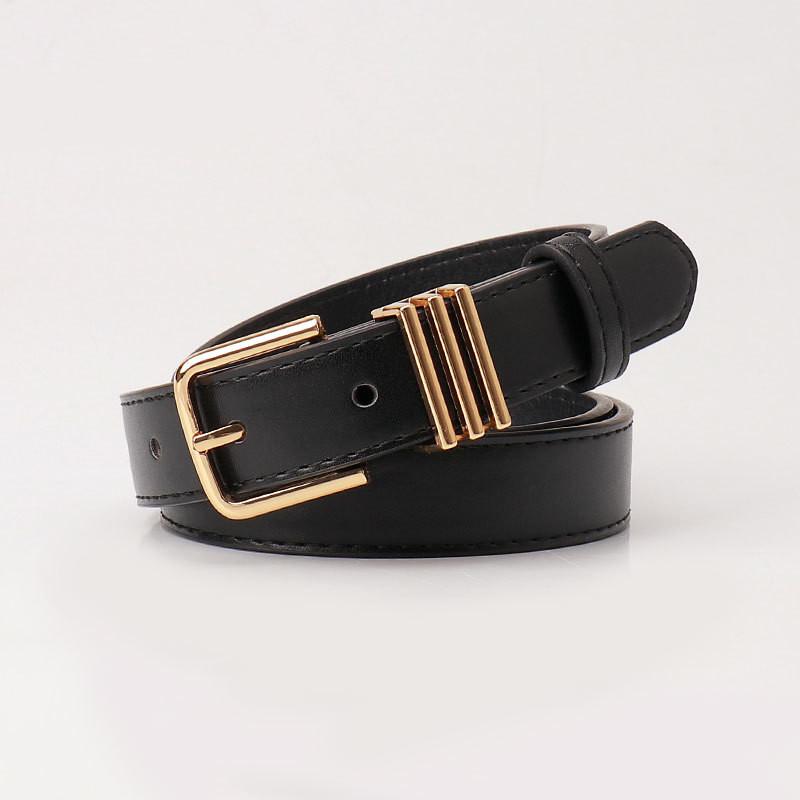 

Trendy Womens Fashion Belt Crafted From Faux Leather With Alloy Pin Closure For Casual Looks чорний