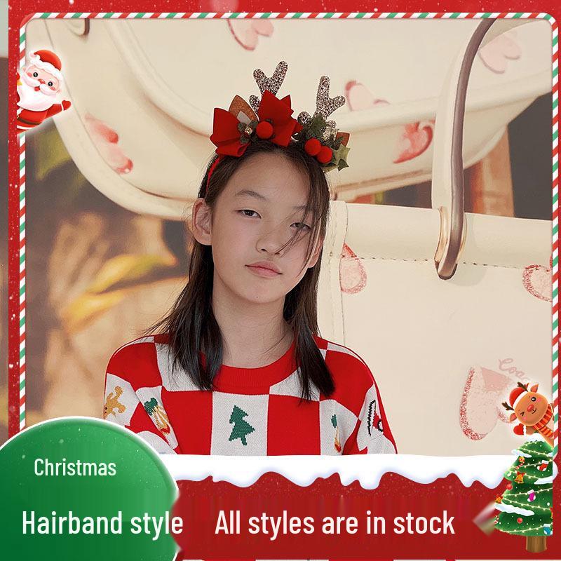 Christmas Antler Fairy Headband for Girls - Mori Style Children's Hair Accessory