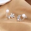 Temperament Earrings Women'S Unique Light Luxury High-End Stud Earrings Exquisite Double Wear Daily Earrings