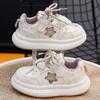2025 New Style Girls' White Sneakers: Trendy, Soft-Sole Casual Shoes for Children