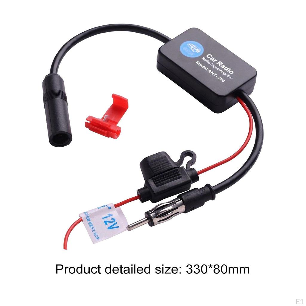 Fm Radio AM Antenna Signal Amp Amplifier Booster for Automobile Boat RV