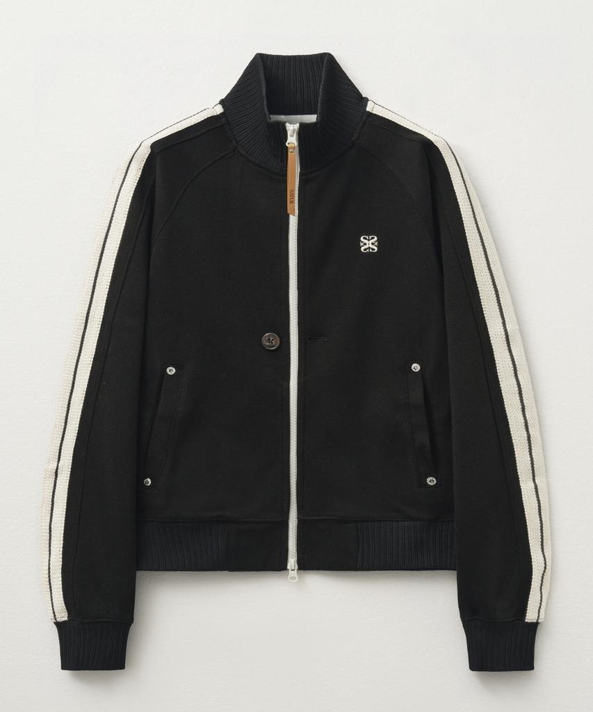 Satur Lawton All Day Track Zip-Up Jacket Caviar Black