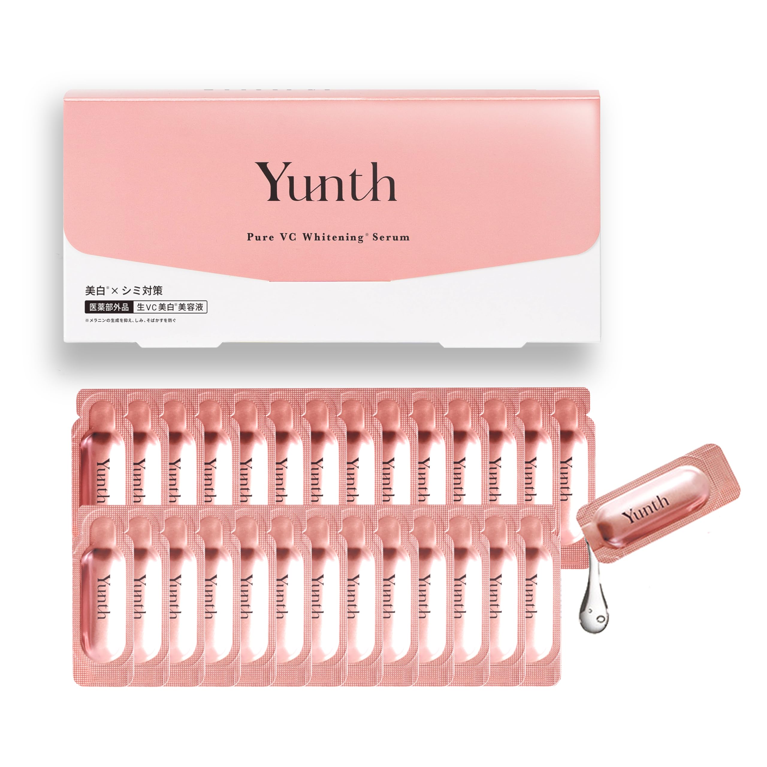 

[Эми Такэи Амбассадор] Yunth Сыворотка-инфузия с витамином C, Запас на 28 дней, Сырой VC, Уход за кожей, Уход за порами, Косметика, Красота, Уход за лицом