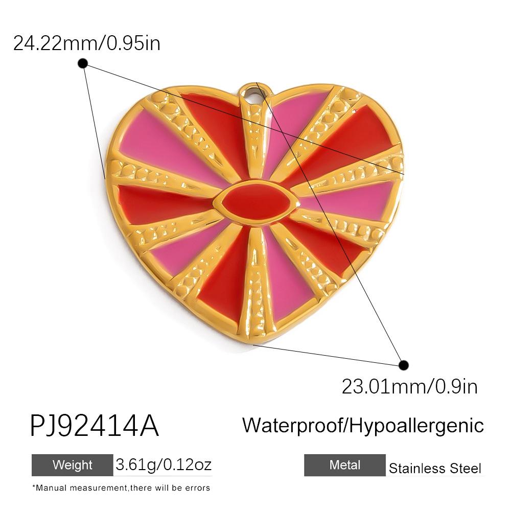 Stainless Steel DIY Jewelry Accessories Cartoon Enamel Pendant for Bracelets and Necklaces