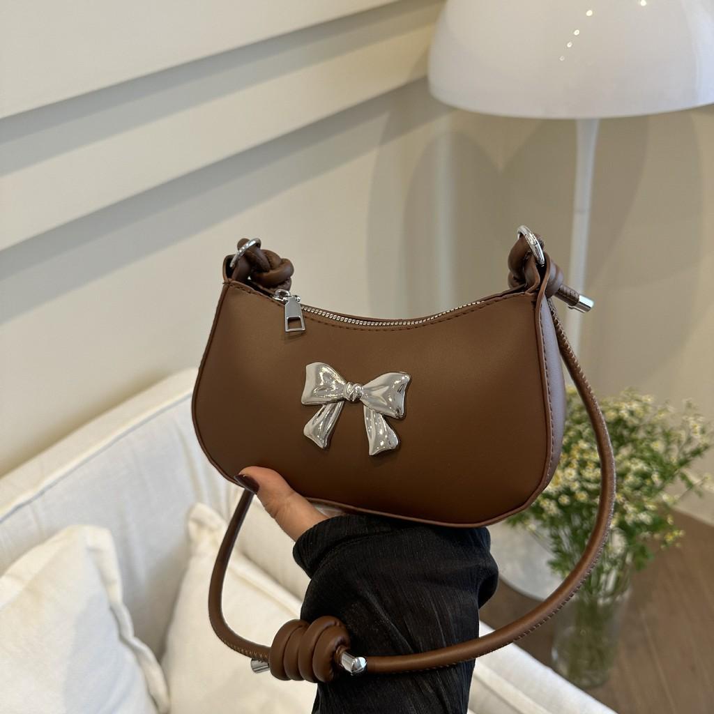 Pu Material Small Square Bag With Zip Closure For Daily Casual Street Style