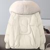 Women's Color Fashionable Thick Warm Temperament Cotton Jacket With Large Collar Cotton Coat Jacket