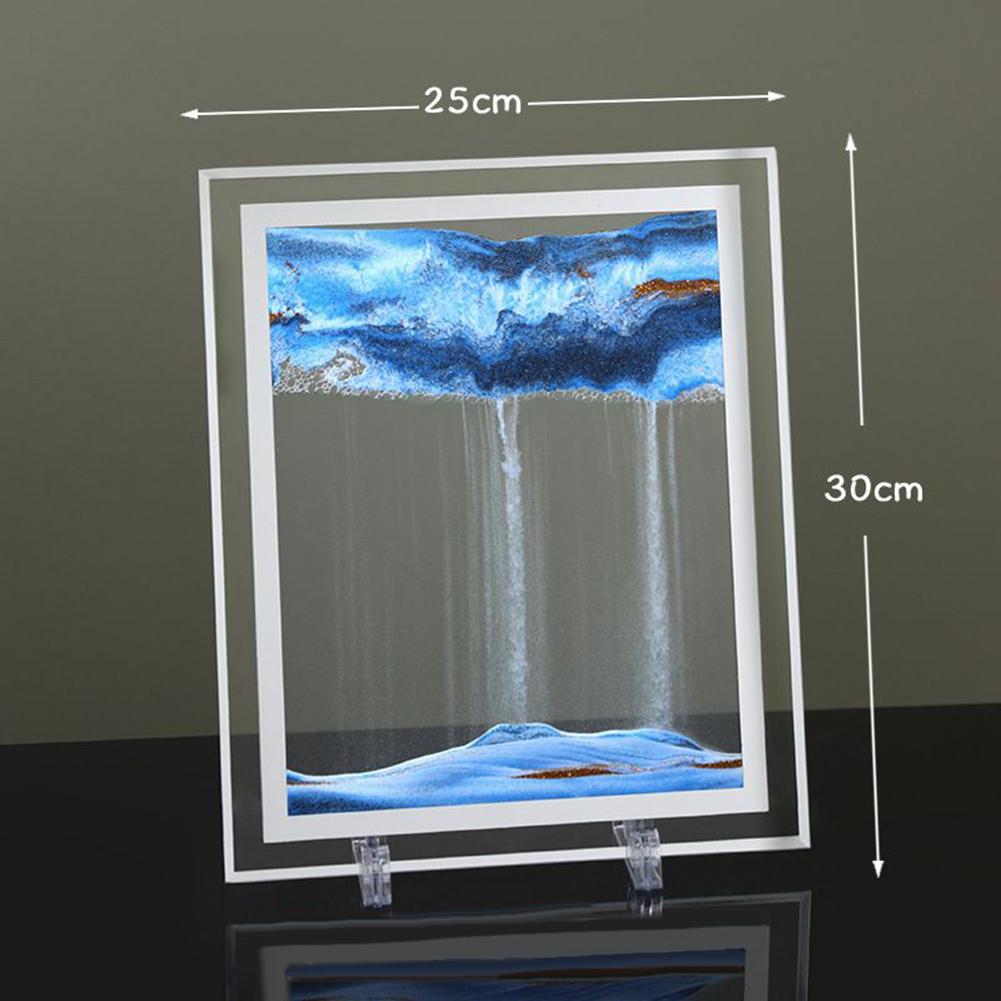 

None Stands Dynamic Sand Picture None Glass Green Motion Moving Picture Purple Sandscape Square Yellow 25*30cm синий