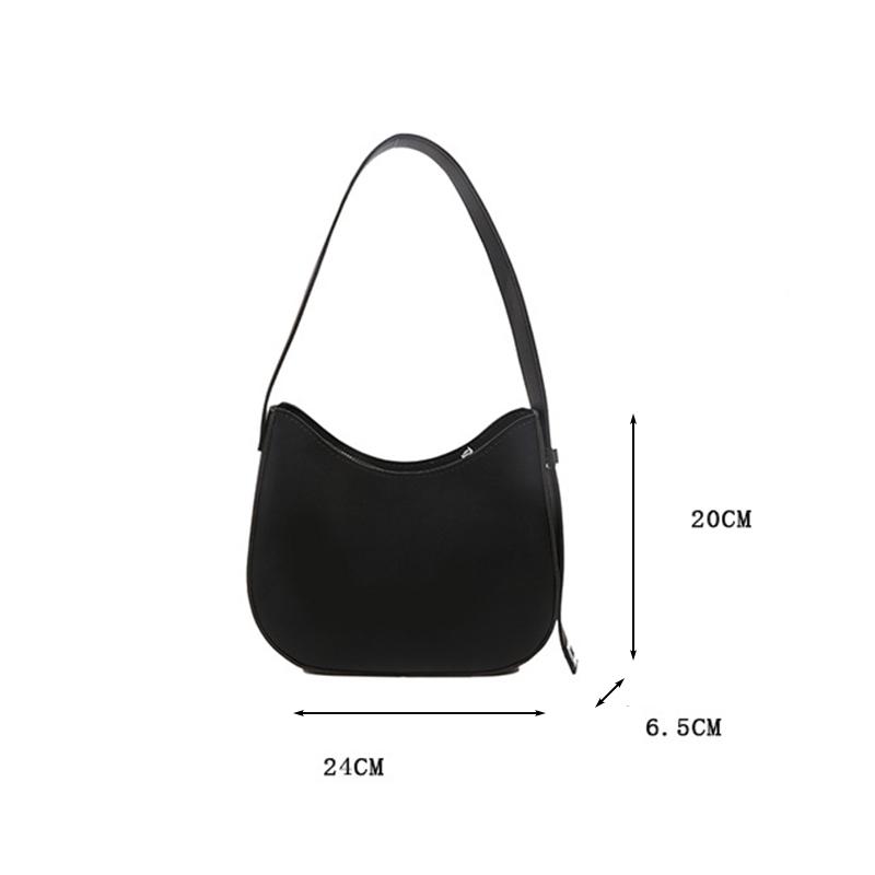 Winter Minimalist Trend With Lock Texture Large Capacity Women's Underarm Shoulder Bag PU Leather Hobo Crossbody Bag