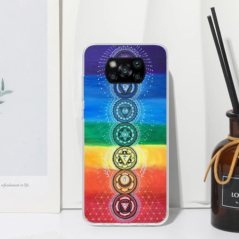 Yoga Chakra Spiritual Energy Universe Phone Case For Xiaomi Poco X7 X6 X5 M7 M8 Pro F7 Ultra Redmi 15C 15 13C 13 12C 12 10 10C 1