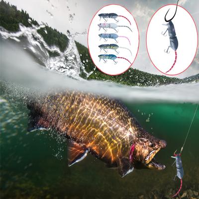Vícebarevné nástrahy na povrchu ve stylu Minnow  Sběratelská sada umělých nástrah pro sladkovodní a mořský rybolov, Obsahuje nástrahu Rat Creature