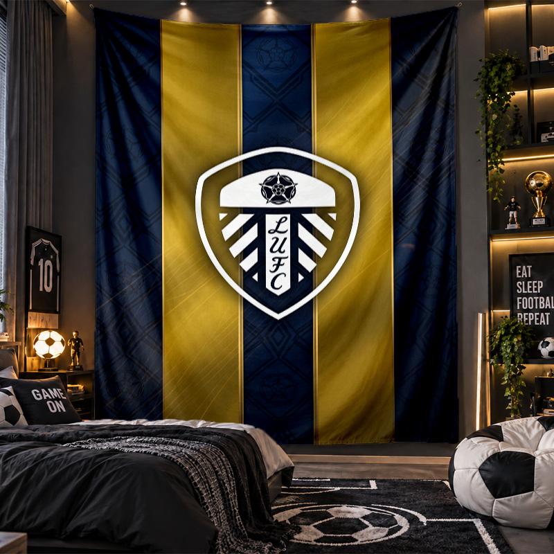 Wall Hanging Tapestry Leeds United Print Cloth for Living Room Bedroom Home Decor