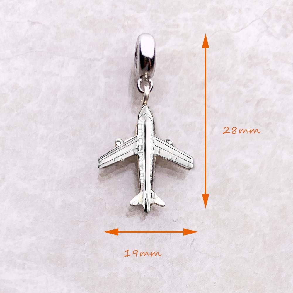 Flugzeug Anhänger Perlen Komponente Dangle Charm Perlen Komponente Brandneue Ankunft Kupfer Metall Flugzeug Perfektes Geschenk Einfach Niedlich Trendig Mode Hoch
