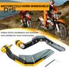 1 Pair Motorcycle Hand Guard with Windshield CNC Aluminum Universal 22MM Handlebar Hand Protector Motorbike Dirt Bike Scooter Modification Accessories