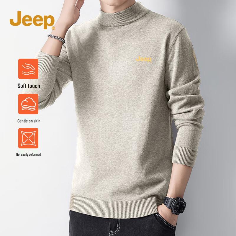 

JEEP Men s Thermal Half-Turtleneck Knit Sweater 3XL