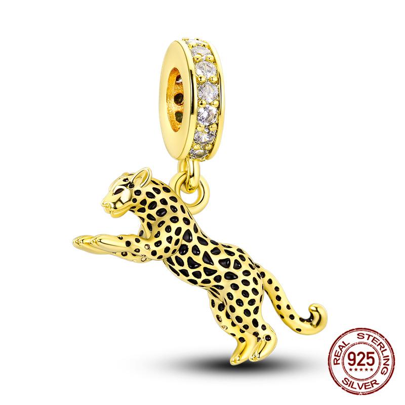 100% 925 silver Animal Series Bulldog Zebra Squirrel Charms Fit Original 925 Bracelet DIY Jewelry Making Women Gift