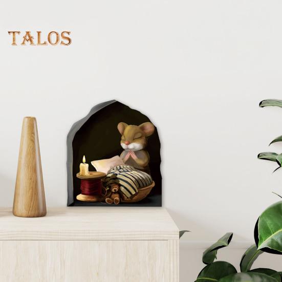 Mouse Wall Sticker Peel And Stick Cartoon Reading Mouse Wall Decal Waterproof Self-Adhesive Sticker for Kids Room Classroom Home Wall Decor