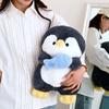 New Penguin Doll Creative Penguin Hold Fish Penguin Plush Toy Children Accompany Animal Doll Hug Pillow