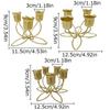 Iron Art Creative Ambience Stage Wedding Props Decorative Lotus Shaped Design Candlestick, Without Candles