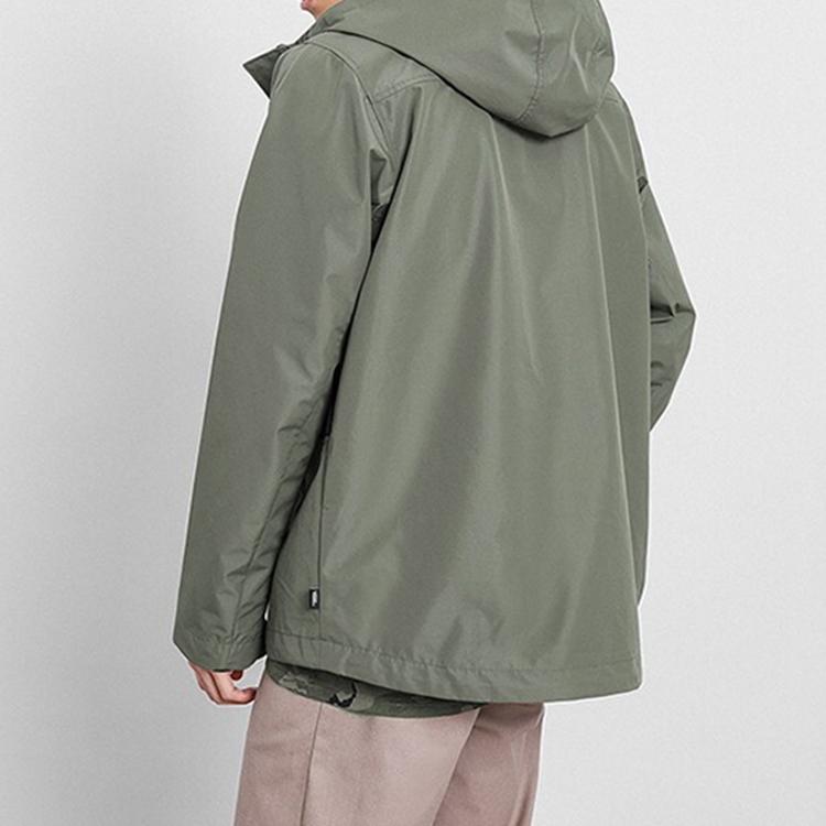 Vans Essential Windbreaker Jacket Men Outerwear Gray VN0A489MKCZ