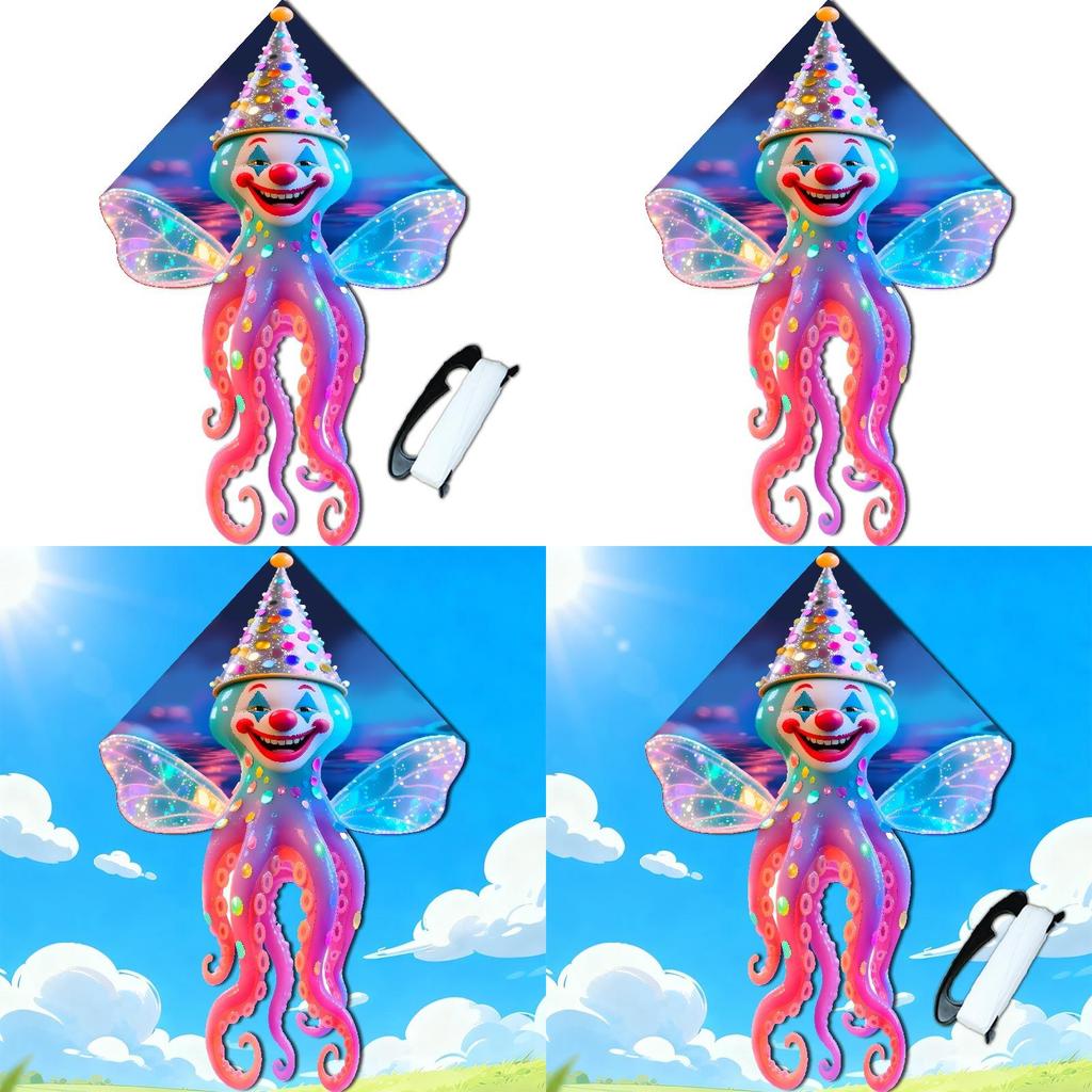 Ocean Animal Triangular Kite Made Of Polyester For Kids Outdoor Activities