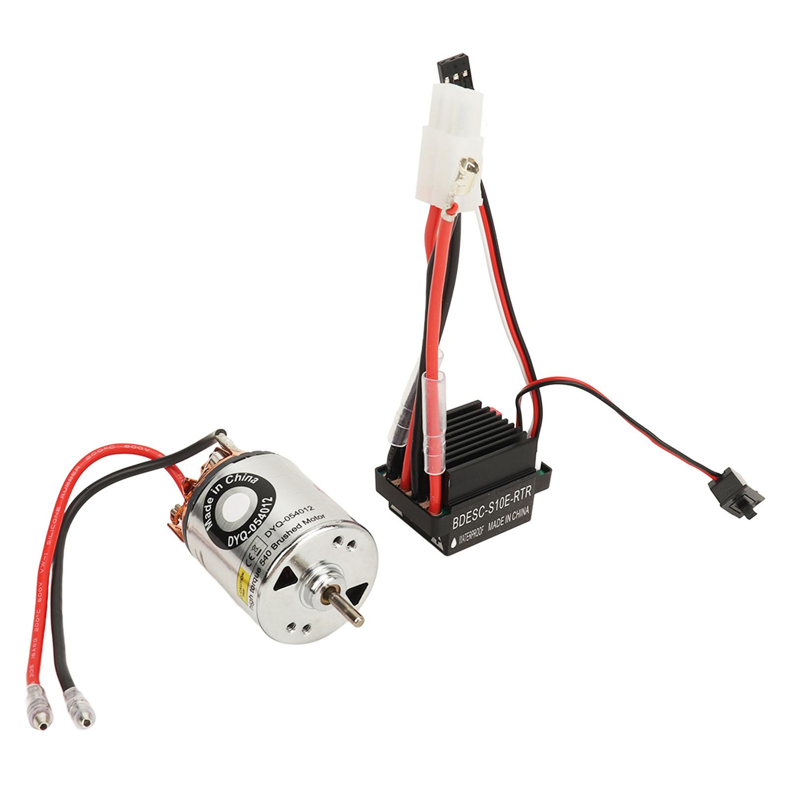 

540 Brushed Motor 320A Brushed ESC Accurate Brushed Motor ESC Set for Traxxas RC Car 7.4V 40T