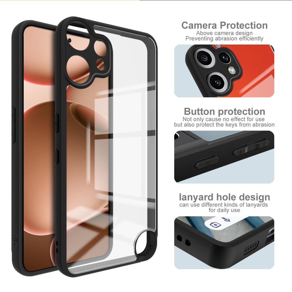 IMAK UX-9A Series for Nothing CMF Phone 2 Pro Case Clear TPU PC Phone Cover Reinforced Corners