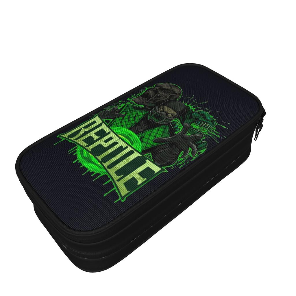 Mortal Kombat Reptile Pencil Cases Lovely Bags Student Big Capacity Office Gifts Pencil Box