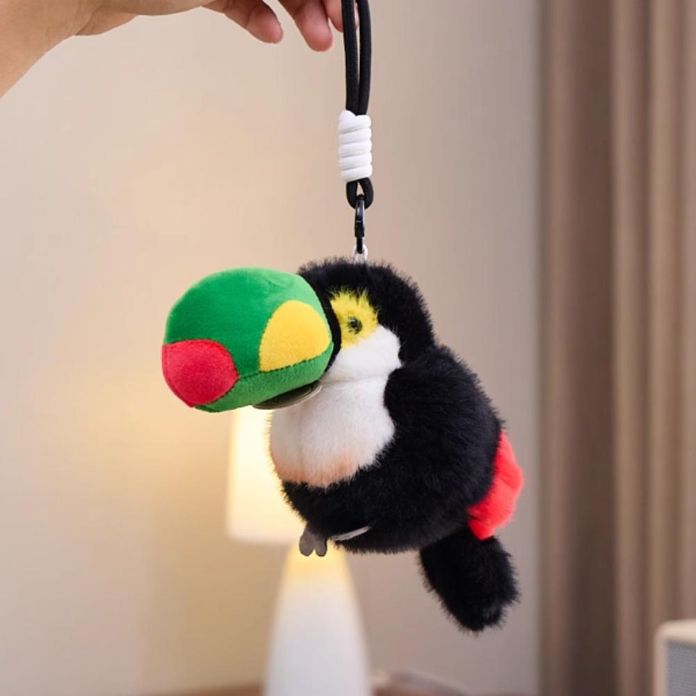 Plush Animal Parrot Plush Pendant Simulation Standing Shoulder Animals  Birthday Gifts