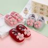 Sunflower Bowknot Single Baby Shoes Baby Shoes Soft Sole Sandals Children's Shoes Walking Breathable Princess