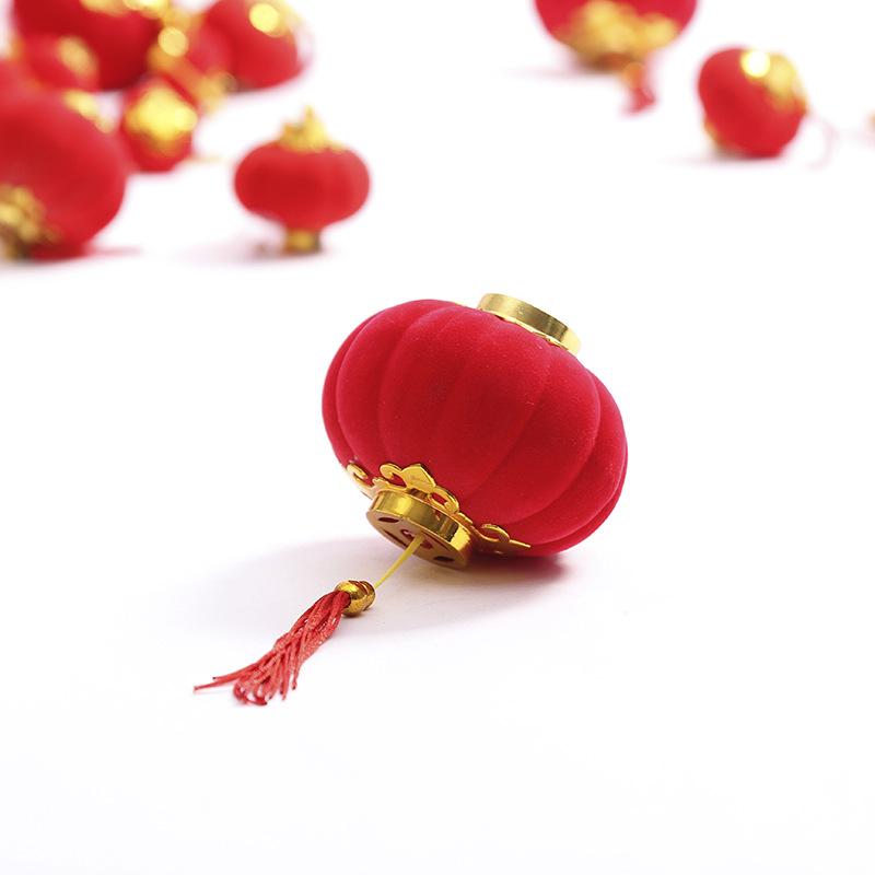 Spring Festival Red Lanterns: New Year & Wedding Decor Hanging Ornaments 3# (Pack of 30)