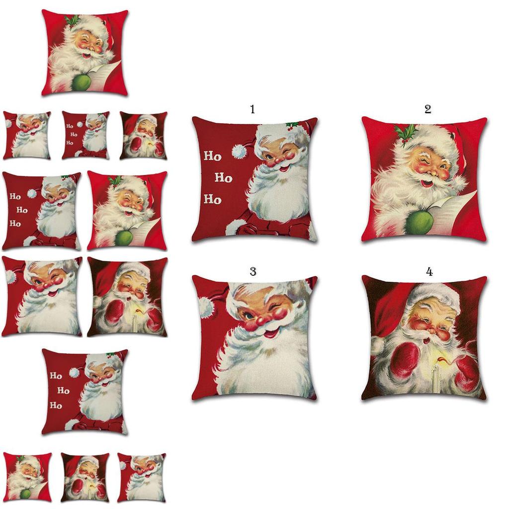 Festive Christmas Pillow Case With Elegant Linen Cushion Cover For Home Decor