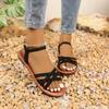 Large-sized Sandals Flat Shoes Sandals Beach Shoes Women's Shoes