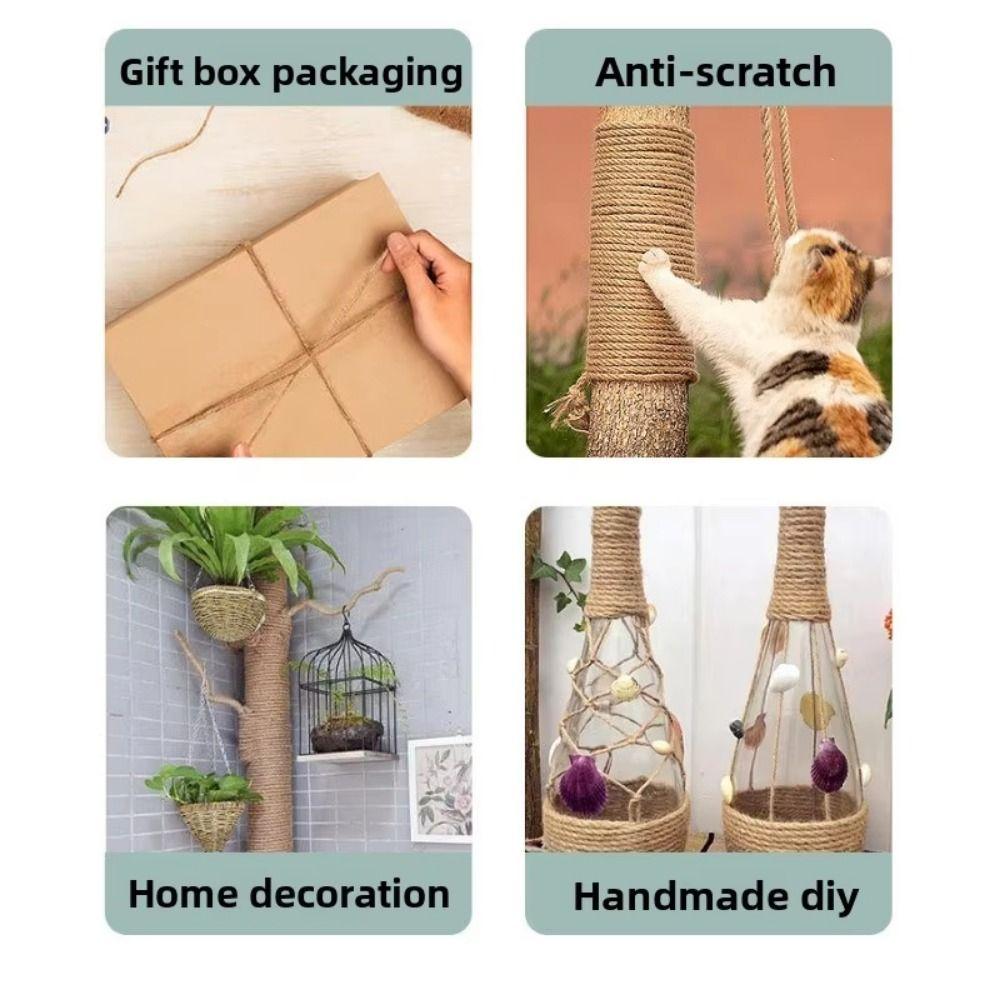 2/3/4/5/6/14mm Jute Twine Rustic Macrame Cord Farmhouse Style Jute Cord  Crafts Wrapping