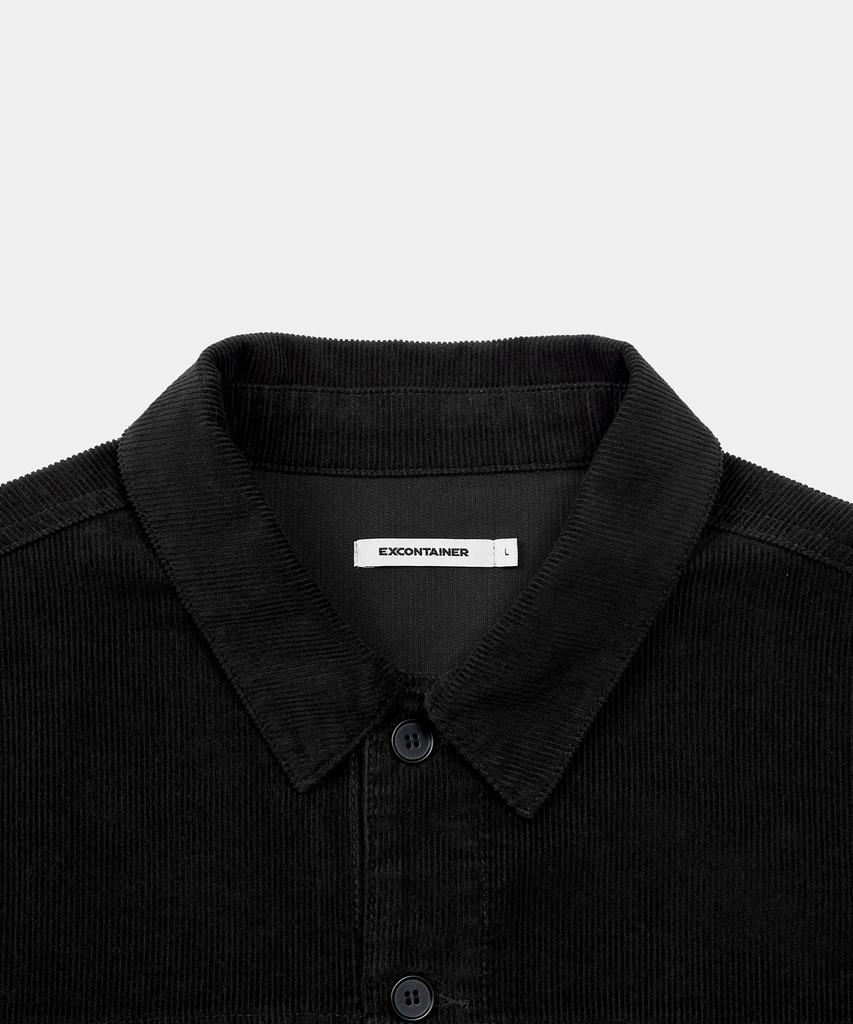 Excontainer Corduroy Trucker Jacket (Black)