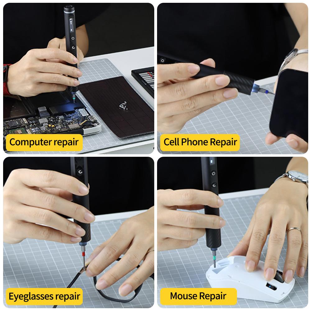71 in 1 Precision Electric Screwdriver Set Magnetic Phillips Torx Bits Torque 3.7V Wireless Multifunctional Power Repair Tool