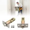 Sturdy Zines Alloy Materials Door Lock Latches 60/70mm Portable Accessory for Levers Handles with Adjustable Designs
