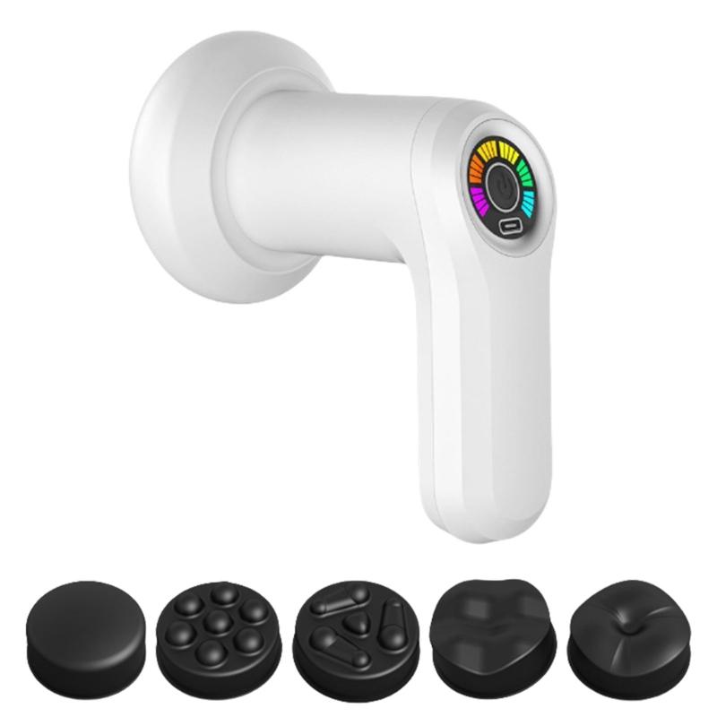 Body Massager Handheld Cellulite Massager Cordless Body Sculpting Machine with 5 Massage Heads for Belly Waist Arm Leg