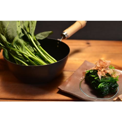 River Light Goku JAPAN Iron Saucepan, 20cm, Nitride Iron, Induction Compatible, Rust Resistant, Made in Japan, J1420WH