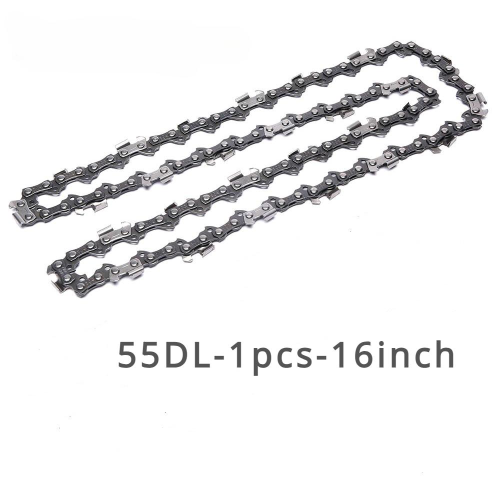 Chainsaw 14/16 Inch Metal Chainsaw Chain 52/55/57 Drive Electric Saw Drive Link Chains Accessory Replacement Chainsaw Saw Chain