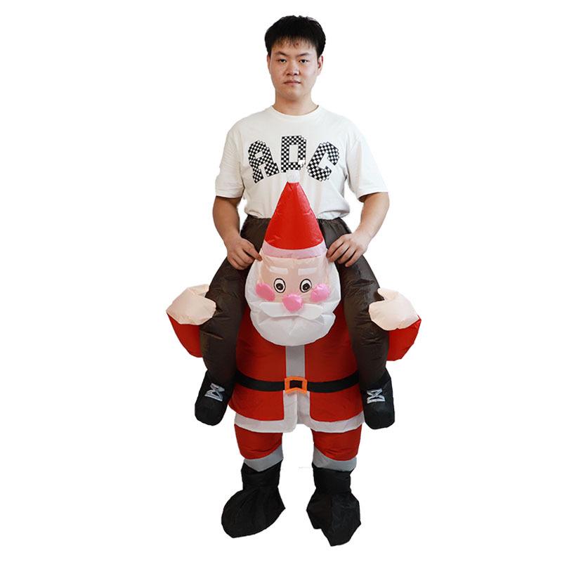 Inflatable Christmas Tree, Snowman, and Reindeer Costume for Festive Parties